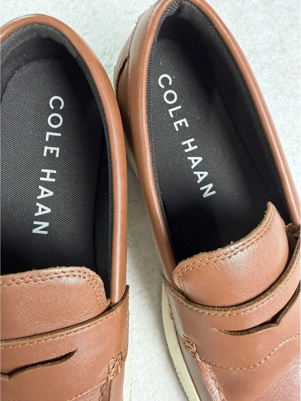 Cole Haan Nantucket Penny Brown Leather Loafers C33858 Men's Sz 11 Wide